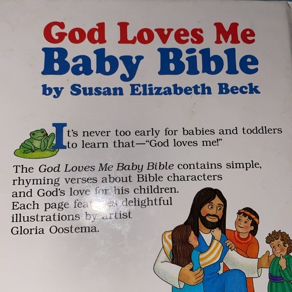 GOD LOVES ME Baby Bible board book by Susan Elizabeth Beck 1999 infant - 2 years - Picture 3 of 10